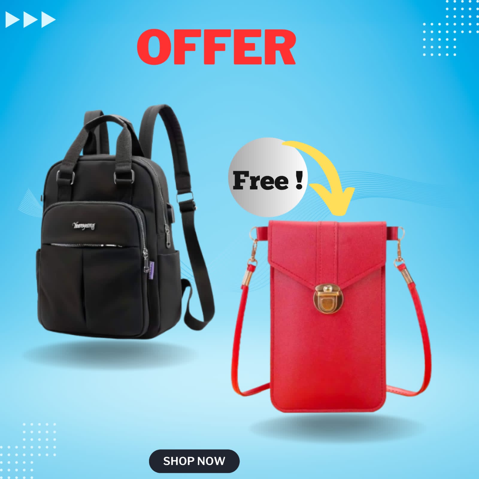 New Leisure Nylon Ladies China Backpack