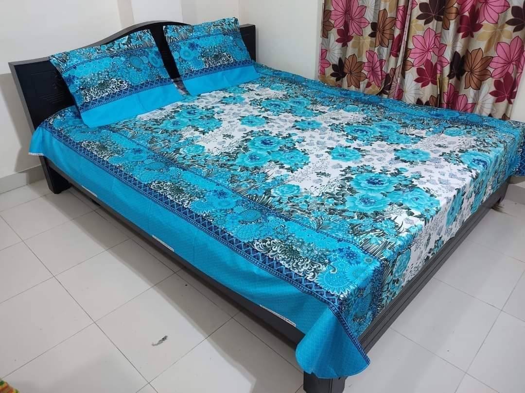 এক্সক্লুসিভ কিং সাইজ ফুল প্যানেল বিছানার চাদর সেট (২টি বালিশের কভারসহ)